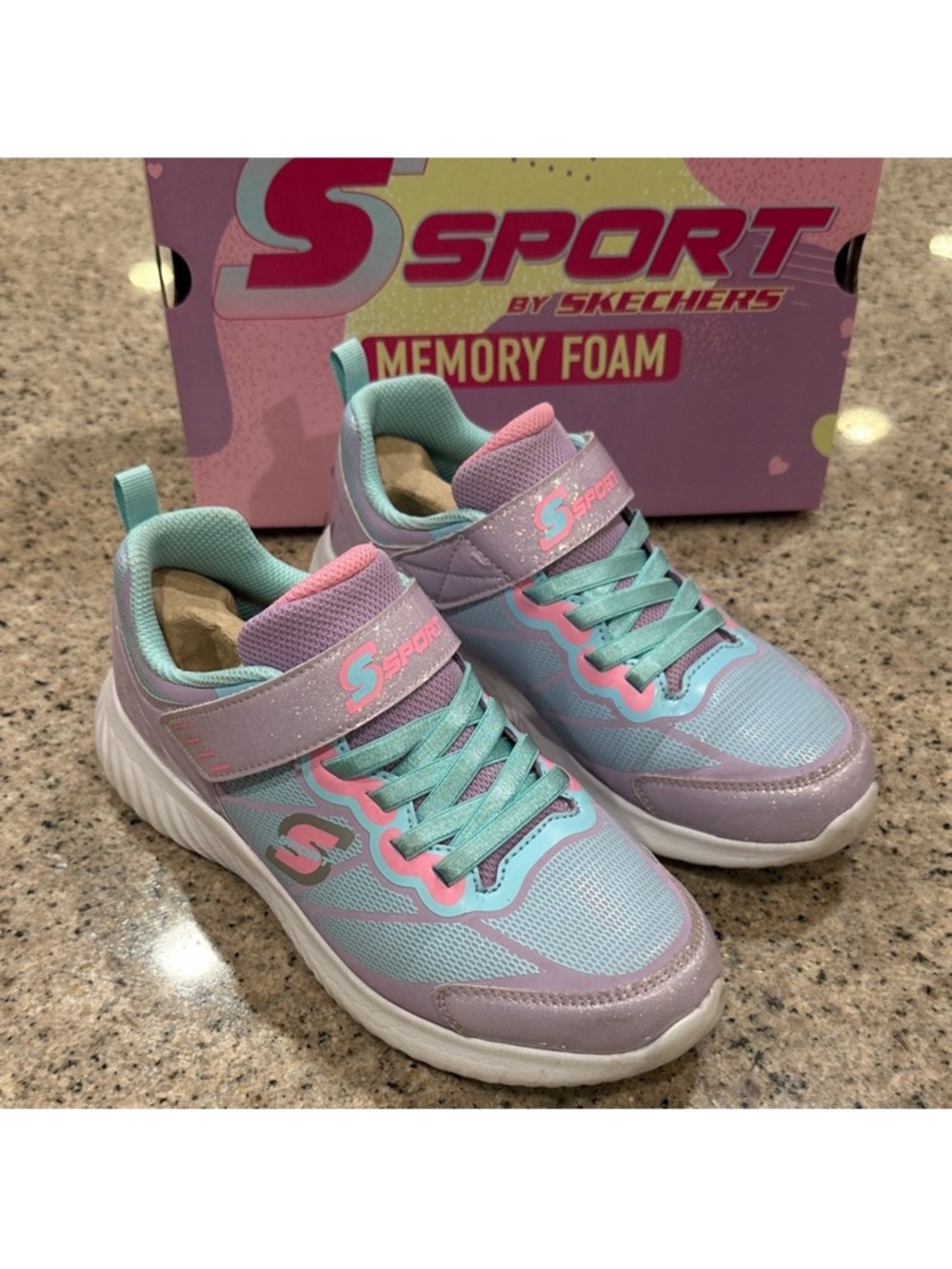 Skechers Girls S Sport Memory Foam Sneakers